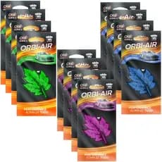 Kit 4 Aromatizante Folhinha Orbi Air Freshener Carro Novo Lavanda Ponant Retrovisor Carro Casa