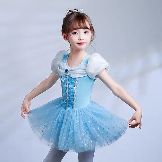 Desenho animado Fada Conto de Fadas Fantasia Dança Traje Cinderela Princesa Vestido Fofinha Menina Bonitinha Saia de Gaze Saia de Gaze Fantasia de Desempenho de Palco Infantil