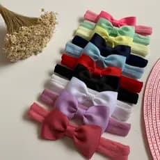 Kit 10 Faixinhas Laços para menina,tiara bebê RN,saída maternidade enxoval bebe