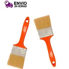 Pincel Trincha Para Pintura Compel Cabo Laranja