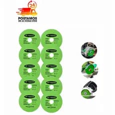 Kit 10 Discos De Corte Para Vidro Porcelana Piso Cerâmica Jade e Cristal 100mm X 15mm