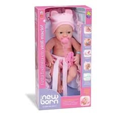 Boneca New Born Estilo Reborn Acabou de Nascer C/ Acessorios - Diver Toys