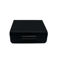 Caixa Decorativa Em Couro Preto-paramount 26x18x9cm.