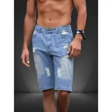 Bermuda Jeans Short Masculina Com Top Qualidade