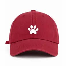 Boné Feminino Desenho Patinha Cachorro Fofo Mãe de Pet Chapéu Várias Cores Ajustável Tecido Premium Calor Verão Sol