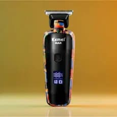 Maquina De Barba Cabelo Acabamento Pezinho Degrade Corte de Profissional Kemei Km Max 5090