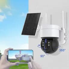 Câmera Segurança Zoom 4x Energia Solar Wifi