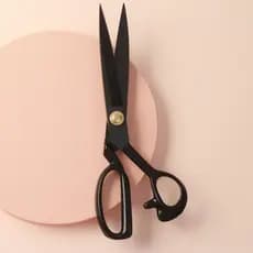 Tesoura De Titânio 12 Reforçada De Costura Profissional Tesoura De Alfaiate Costura Profissional Patchwork Para Tecido Tesoura De Titânio Titanium De corte alfaiataria corte e costura tesoura 12 polegada titânio é um material de alta durabilidade