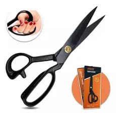 Tesoura 12 Pol Alfaiate Corte Costura Profissional Reforçada Tesoura De Alfaiate Costura Profissional Patchwork Para Tecido Tesoura De Titânio Titanium De corte alfaiataria corte e costura tesoura 12 polegada titânio é um material de alta durabilidade