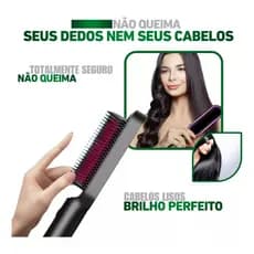 Escova Secadora 5 em 1: Seca, Alisa, Hidrata, Modela e Alinha  Elétrica Alisadora Secador Chapinha de Cabelos Escova Secadora Tipo TAIFF escova 5 em 1 qualidade premium TOP