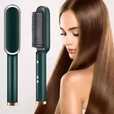 Escova Alisadora Bivolt 5 em 1 - Alisa, Hidrata, Modela, Alinha e Anti-Frizz Secador Chapinha de Cabelos Escova Secadora Tipo TAIFF escova 5 em 1 qualidade premium TOP  Escova Alisadora 5 Em 1 Temperatura Ajustável Bivolt Full Escova Alisadora De