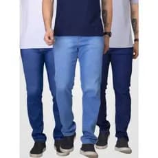 Kit Calças Jeans Masculina Slim Lycra NF