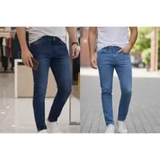 Kit Calça Jeans Masculina Slim Básica Confortável Dia a Dia