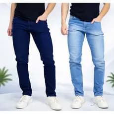 Kit Calças Jeans Masculina Tradicional Slim Conforto Total