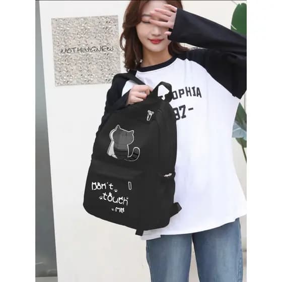 Bolsa escolar feminina de grande capacidade e alto valor, leve e impermeável, com alça de náilon 111-2