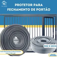 Protetor de Portão 50 METROS na cor Cinza  (10 cm de altura)