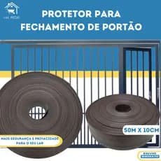 Protetor de Portão 50 METROS, Marrom  (10 cm de altura)