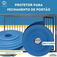 Protetor de Portão 50 METROS, AZUL (10 cm de altura)