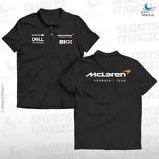 Camiseta Polo Mclaren team / Sponsorships F1 Frente e verso Tecido Premium