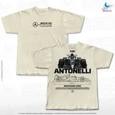 Camiseta Kimi Antonelli Classic Car #12 100% algodão unissex