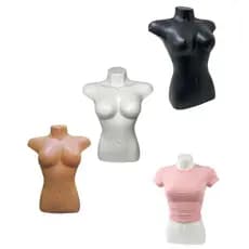 Manequim Busto Feminina de Plástico