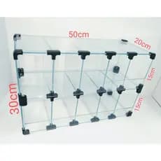 Baleiro e vitrine Expositor Em Vidro Promoção 0,50 X 0,20 X 0,15+0,15