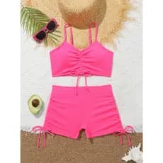 WD VEST Conjunto de Biquíni Canelado: Para Curtir o Verão com Estilo e Sofisticação! 2024 J3025