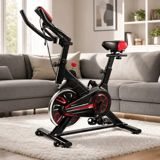 Bicicleta Ergométrica Spinning Silenciosa até 120kg com Monitor Ahead Sports