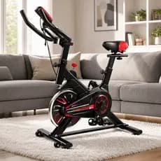 Bicicleta Ergométrica Spinning Silenciosa até 120kg com Monitor Ahead Sports