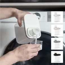 Dispenser Porta Sabão Líquido Amaciante Tampa Lavanderia Organizador Armário Vedação 1,5L Flow Ou