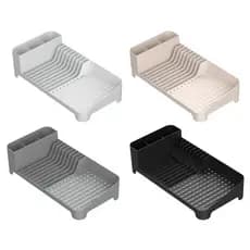 Escorredor De Louças Compacto Porta Talheres Copos Pia Trium Compact Ou