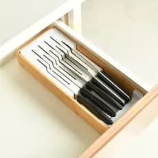 Organizador de Facas Gaveta Bambu Keep Ou