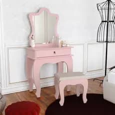 Penteadeira Baby Luxo 1 Gaveta Rose 7200 - Jb Bechara Cor Rosa-claro
