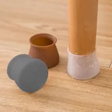 Kit Com 12/24/36 Protetor de Silicone para Pés de Cadeira e Mesa Pés Pezinho Redondo