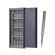 Kit Jogo Ferramenta Chave Precisão Manutenção 24 Peças Pequenos Reparos Celular PC Notebook Óculos