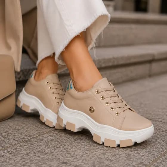 Tênis Feminino Casual Plataforma Super Leve Confortável Antiderrapante 34 ao 39 Envio 24h
