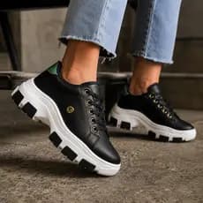 Tênis Feminino Plataforma Casual Solado Alto Fashion Feminino 34 ao 39 Envio Imediato
