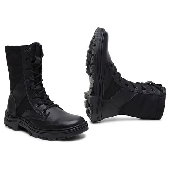 Bota Coturno Militar Motoqueiro Segurança Trabalho Policia Tático Samu 190