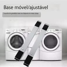 Suporte Aluminio De Rodinhas Universal Para Geladeira, Fogão E Máquina De Lavar Top atc