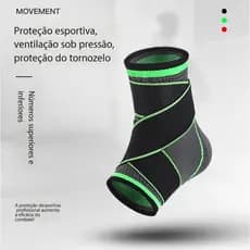 Tornozeleira Ortopédica Estabilizadora Compressão Elástica Proteção Esportes Lesão Futebol Crossfit Basket Basquete ATC