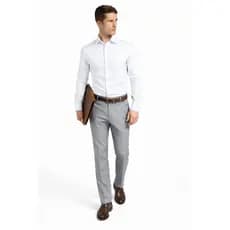 Calça Social Masculina Oxford Ideal Para Trabalho E Eventos