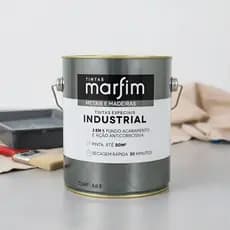 Tinta Industrial Marfim Branco BR 3,6L Anticorrosiva Direto na Ferrugem