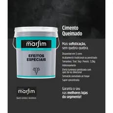 Tinta Cimento Queimado 5kg Cinza Puro Interior e Exterior Efeito Decorativo Marfim