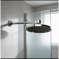 Chuveiro Cromado 9" com Braço 30cm 1/2" + Canopla Luconi | Grande Alta Pressão