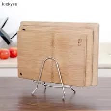 luckyeo Rack Prateleira Suporte Multi Camada Economia De Espaço Tábua De Corte À Prova De Ferrugem Prático Organizador D