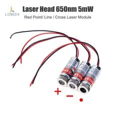 [LongSH] 650nm 5mW Ponto Vermelho/Linha/Módulo Laser Tubo 3v-5v Pontilhado Usado Para Ponteiros De Luz Vermelha Novo