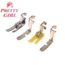 [Pretty ggirl] Conjunto De Calcador De Zíper Antigo De 4 Unidades (Prensa De Ferro , Plástico , Furo Esquerdo E Direito