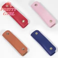 [Pretty ggirl] Alça Para De Mala Capa Protetora Ombro Almofada Grip Bolsa Acessórios Couro Bagagem Envoltório Substituiç