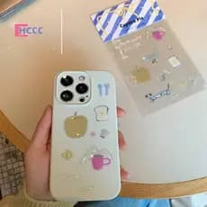 HCCC Cartoon 3D Epoxy Stiers DIY Phone Casesputer Journals CCD Tablet Decorações Novo