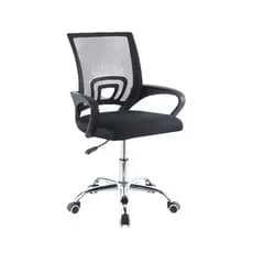 Cadeira Para Escritório Ergonômica Encosto Tela Mesh Giratória Preta